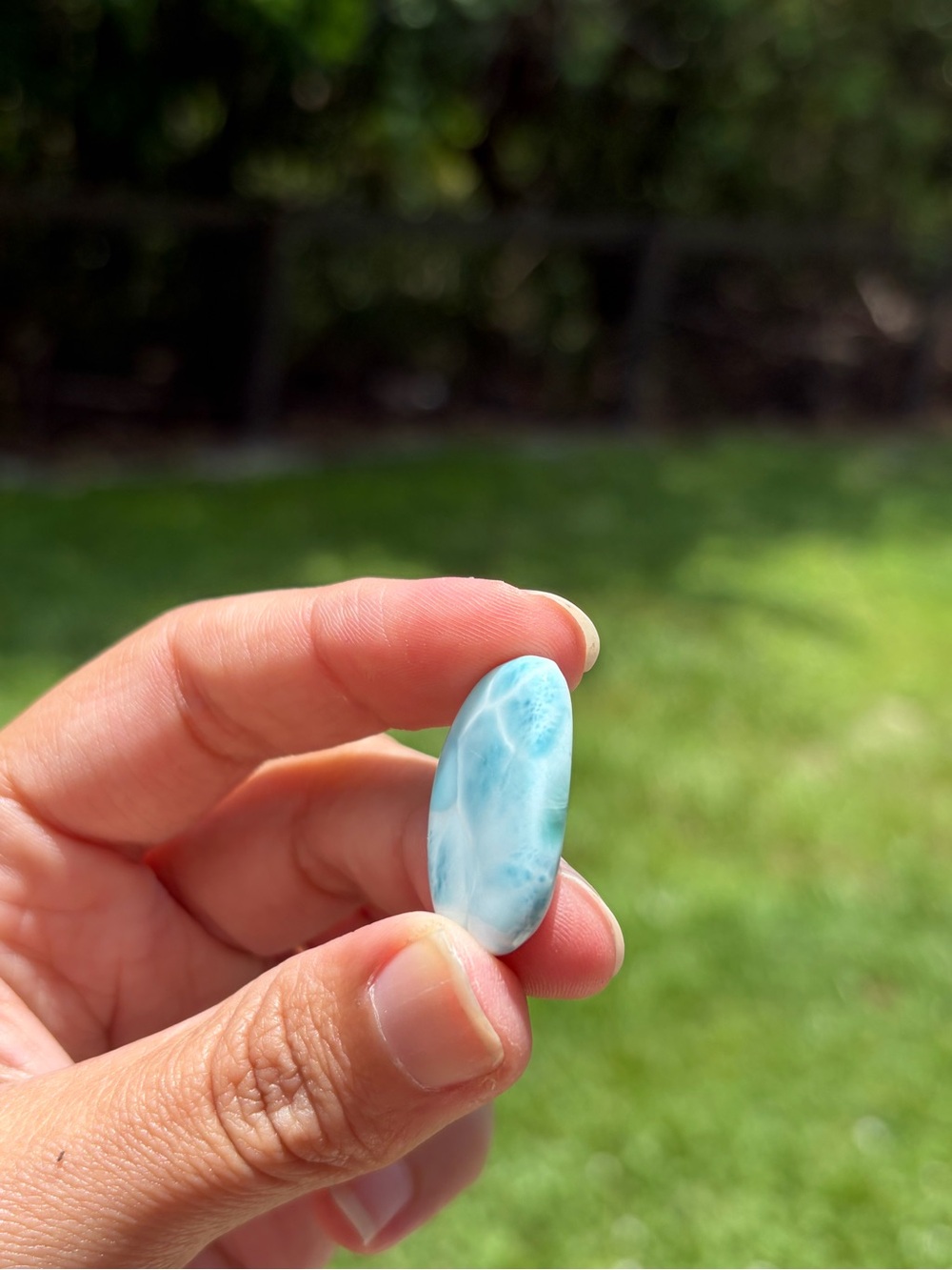 Shallow Water Larimar Cabochon 20.5 Carats View 4